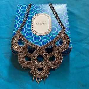 Stella and dot silver necklace